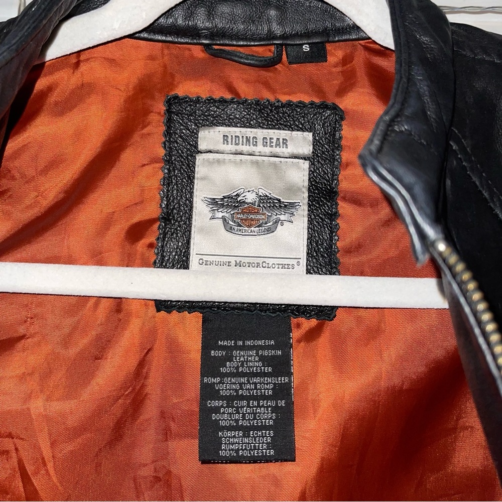 Harley-Davidson Leather Riding Jacket - Picture 5 of 5